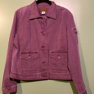 St. Johns Bay plum denim jacket